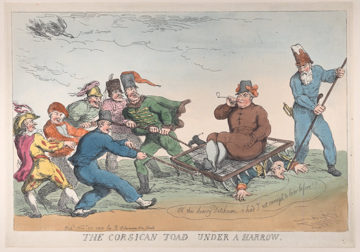 Un crapaud corse sous une herse - Thomas Rowlandson