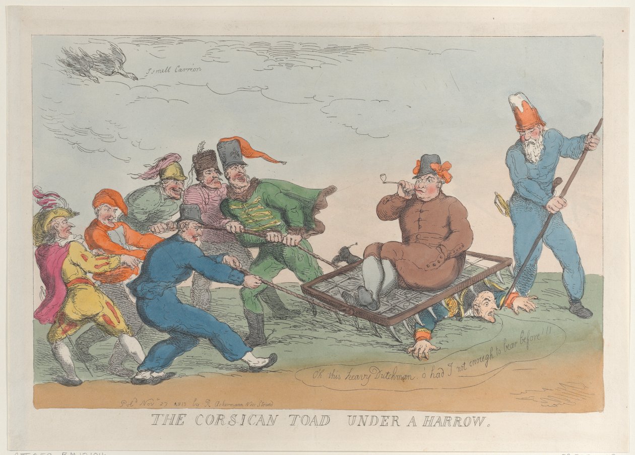 Un crapaud corse sous une herse, 27 novembre 1813 - Thomas Rowlandson