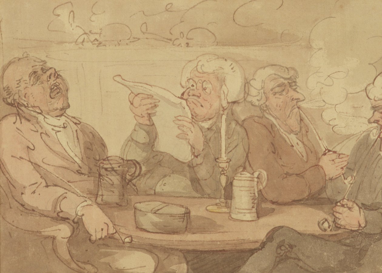 Un Club de Gentlemans - Thomas Rowlandson