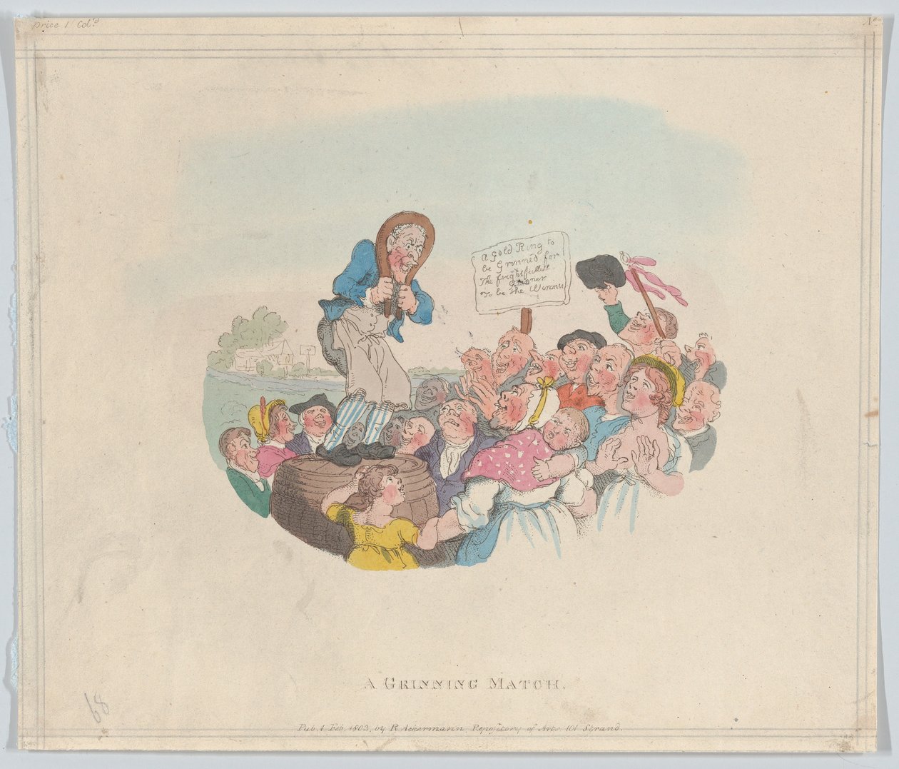 Un concours de grimaces, 1er février 1803 - Thomas Rowlandson
