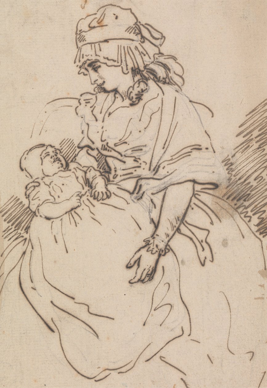 Une Mère et un Enfant - Thomas Rowlandson