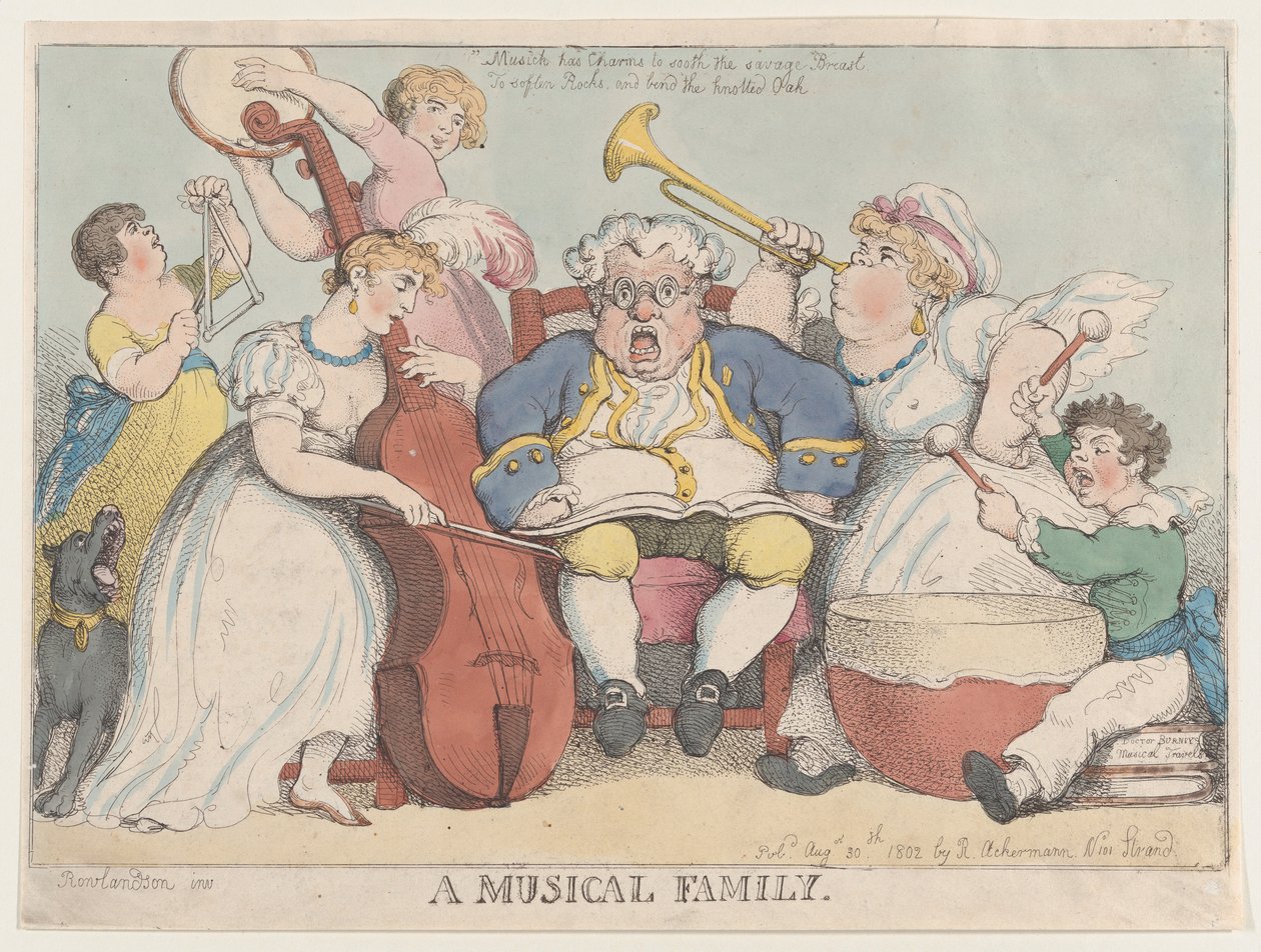Une famille musicale, 30 août 1802 - Thomas Rowlandson