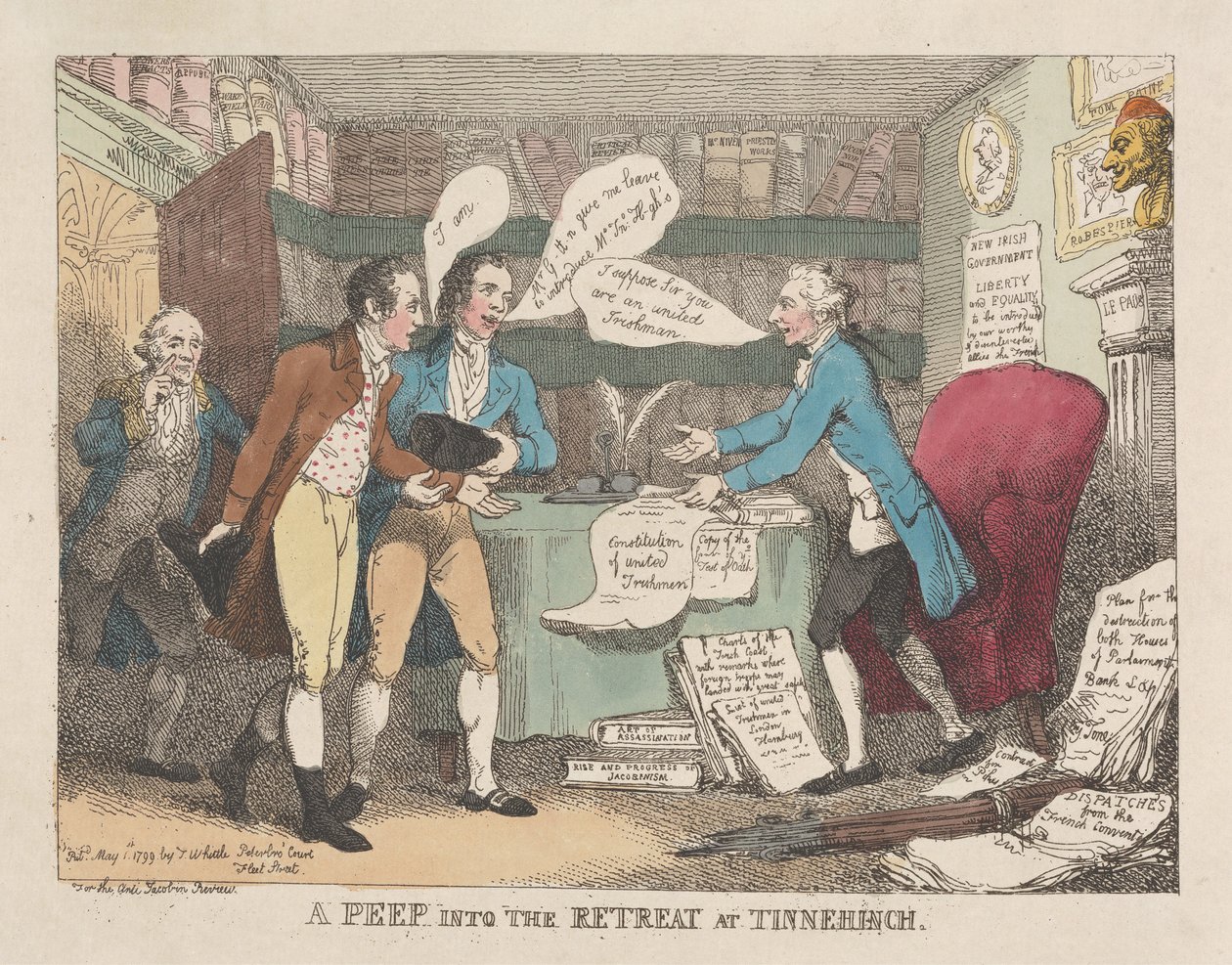 Un aperçu de la retraite à Tinnehinch - Thomas Rowlandson