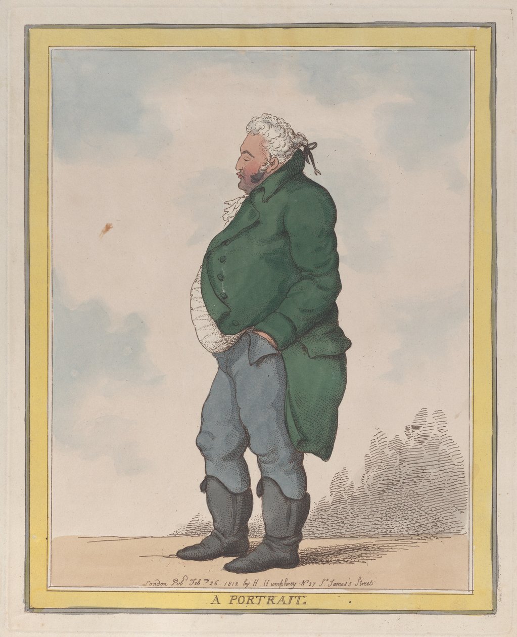 Portrait de George, 3e comte de Pomfret, 26 février 1812 - Thomas Rowlandson
