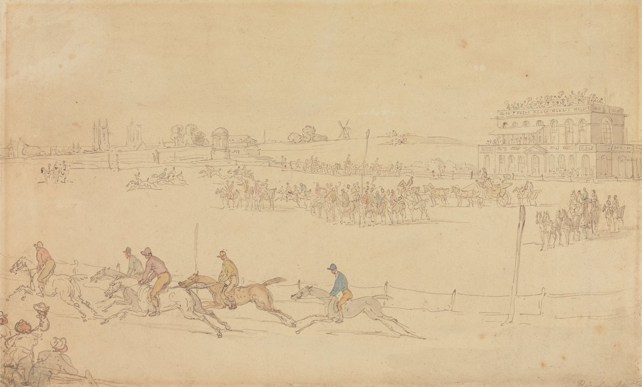 Une course au Knavesmire, à York - Thomas Rowlandson