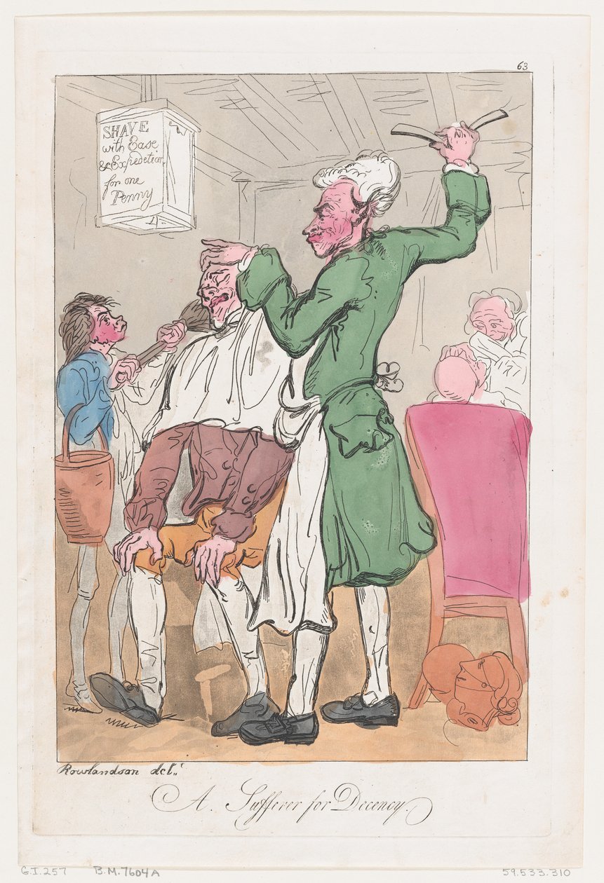 Un souffrant pour la décence, 20 juin 1789 - Thomas Rowlandson