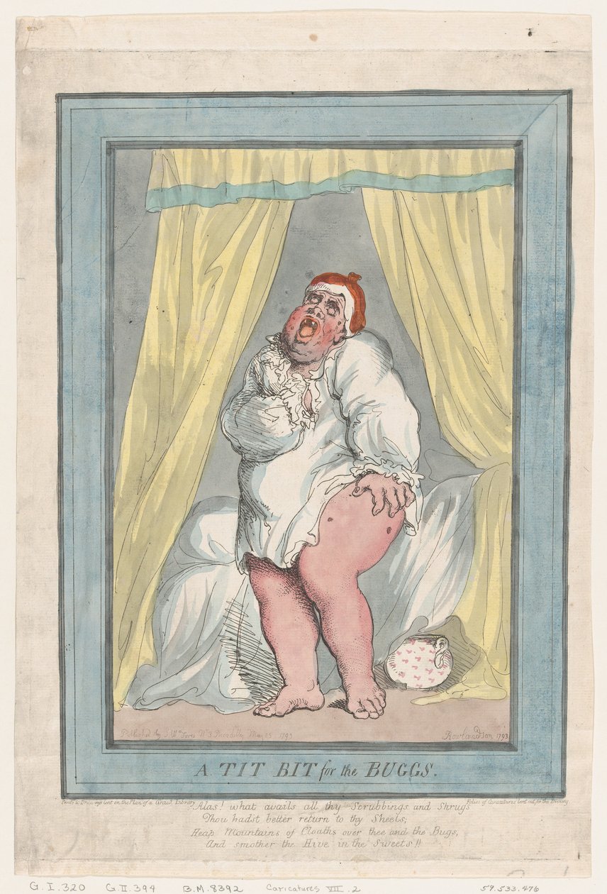 Un petit morceau pour les insectes, 25 mai 1793 - Thomas Rowlandson