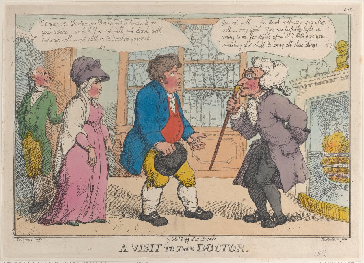 Une visite chez le docteur - Thomas Rowlandson
