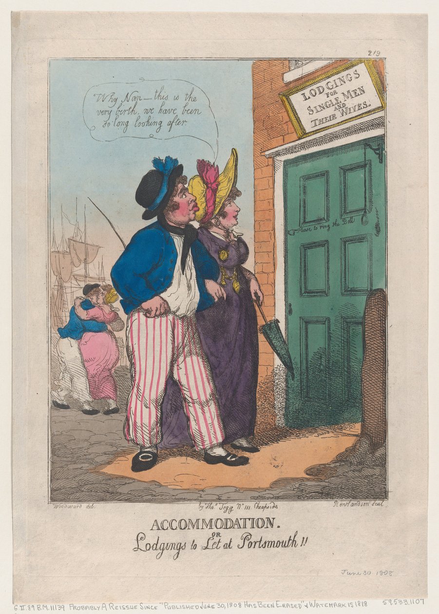 Hébergement ou logements à louer à Portsmouth !! - Thomas Rowlandson