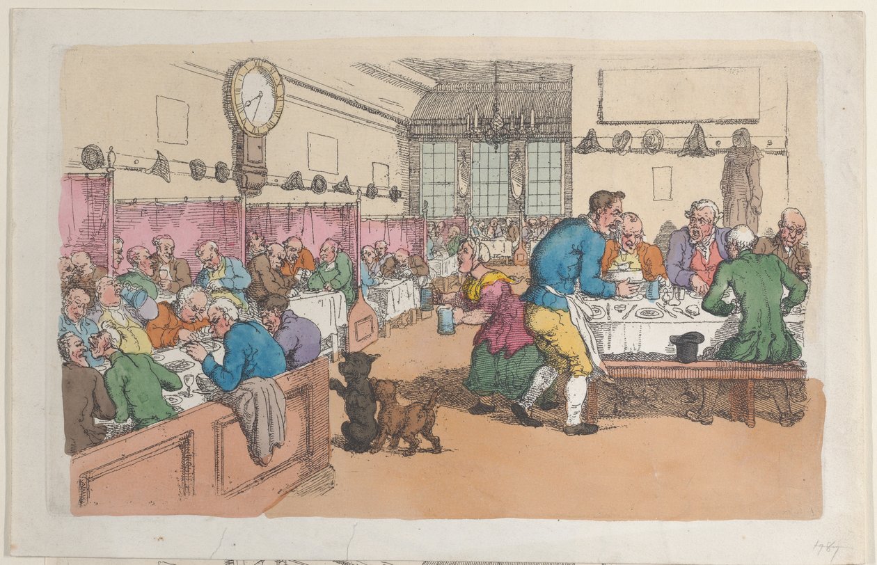 Un restaurant - Thomas Rowlandson
