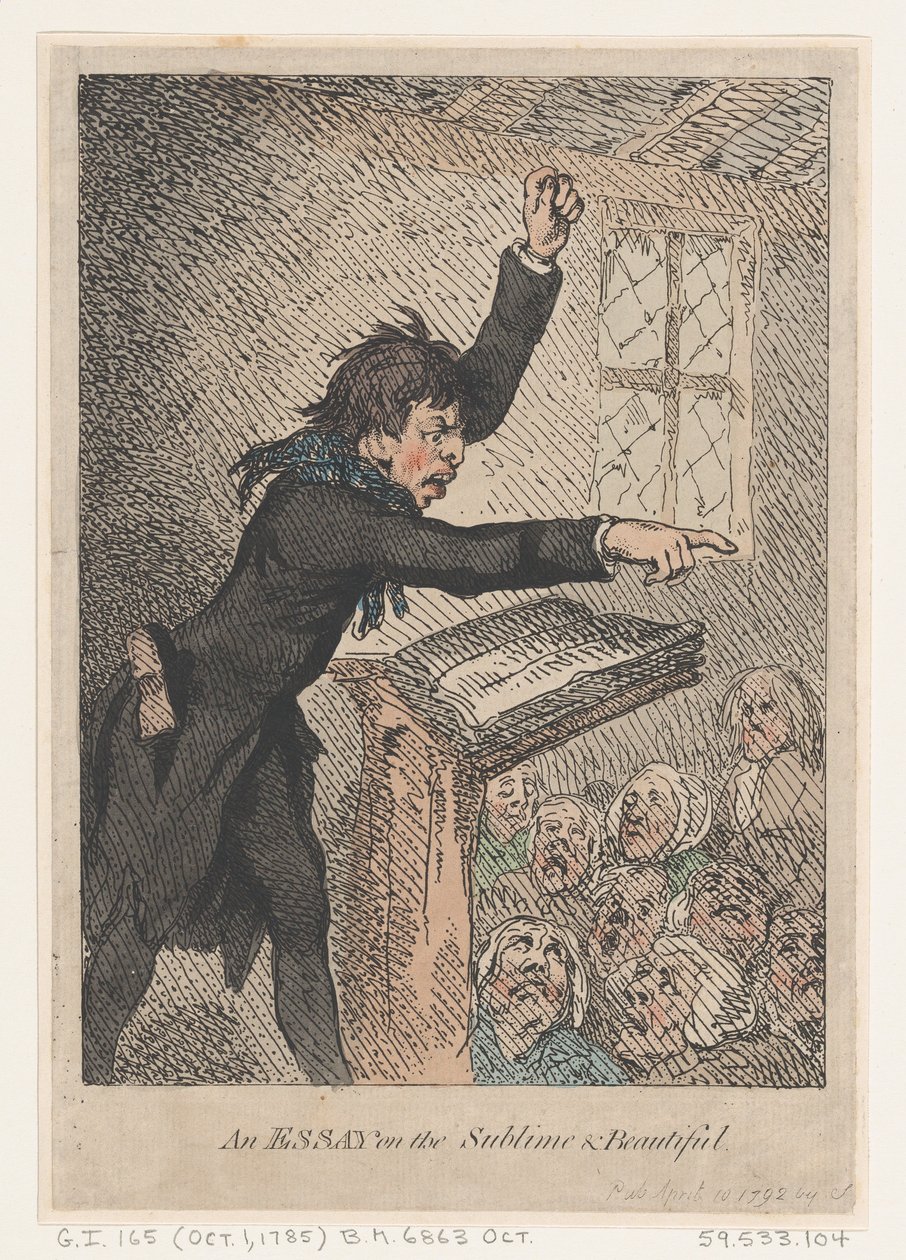 Un essai sur le sublime et le beau, 10 avril 1792 - Thomas Rowlandson