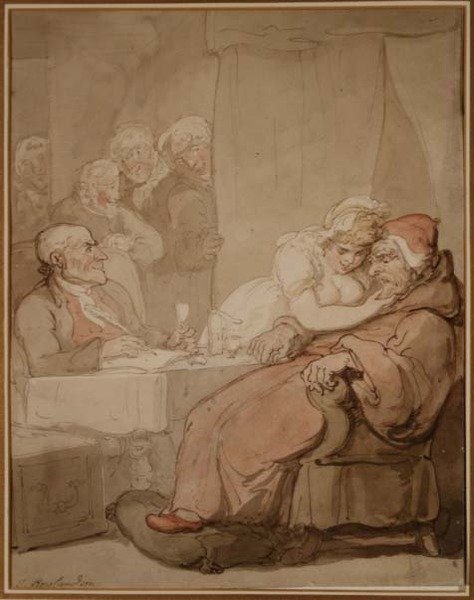 Un œil sur le testament - Thomas Rowlandson
