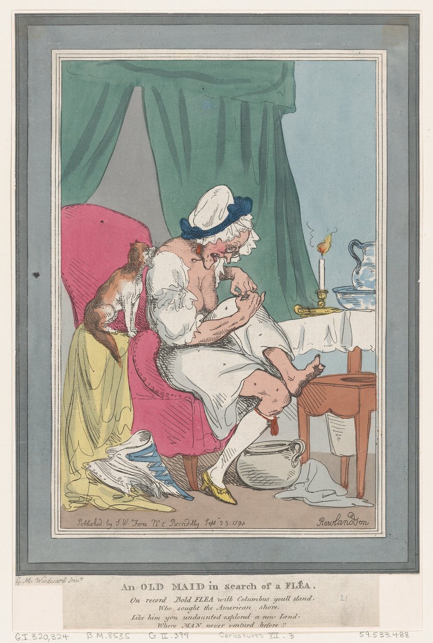 Une vieille fille à la recherche d