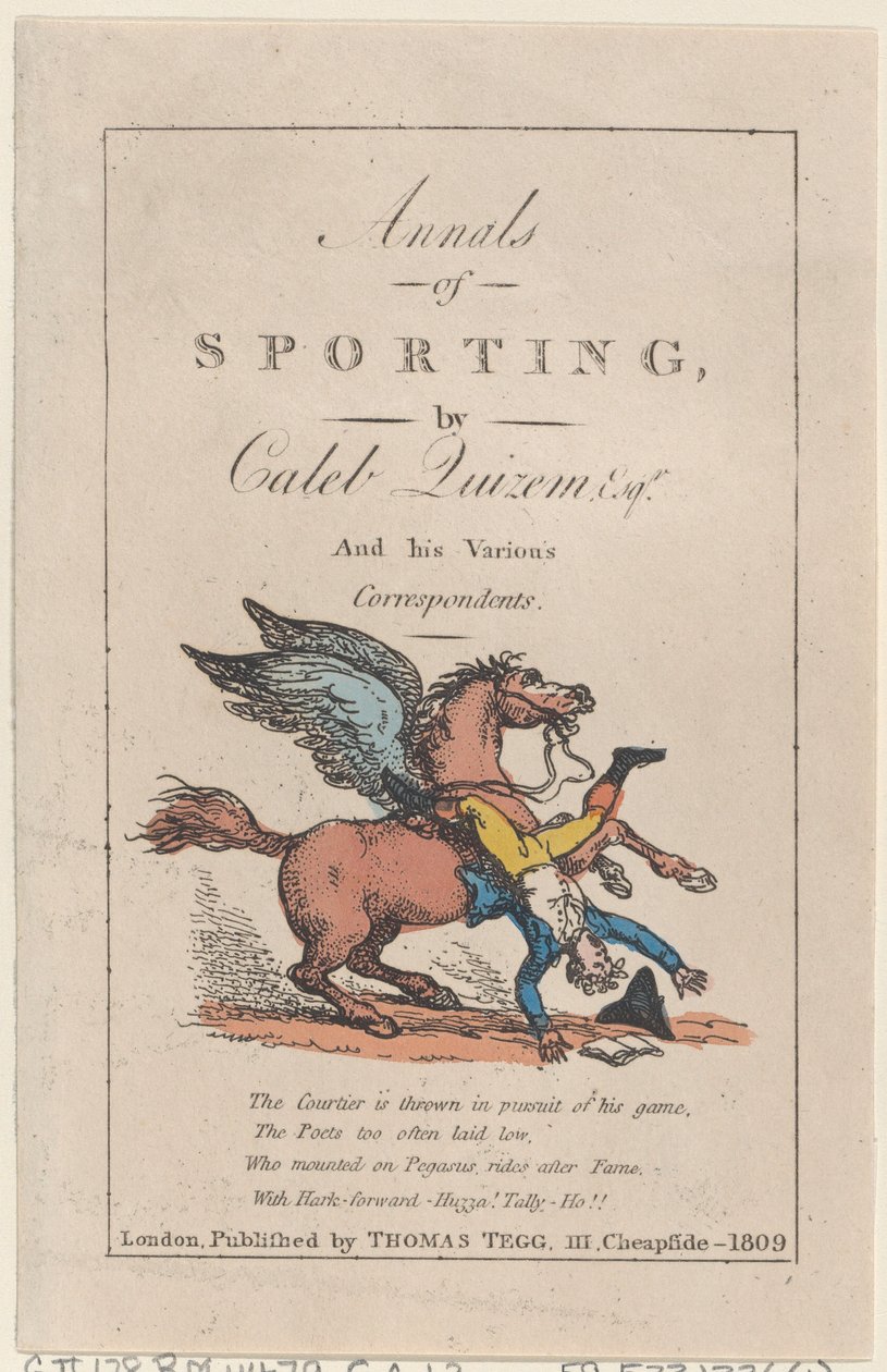 Annales du sport - Thomas Rowlandson