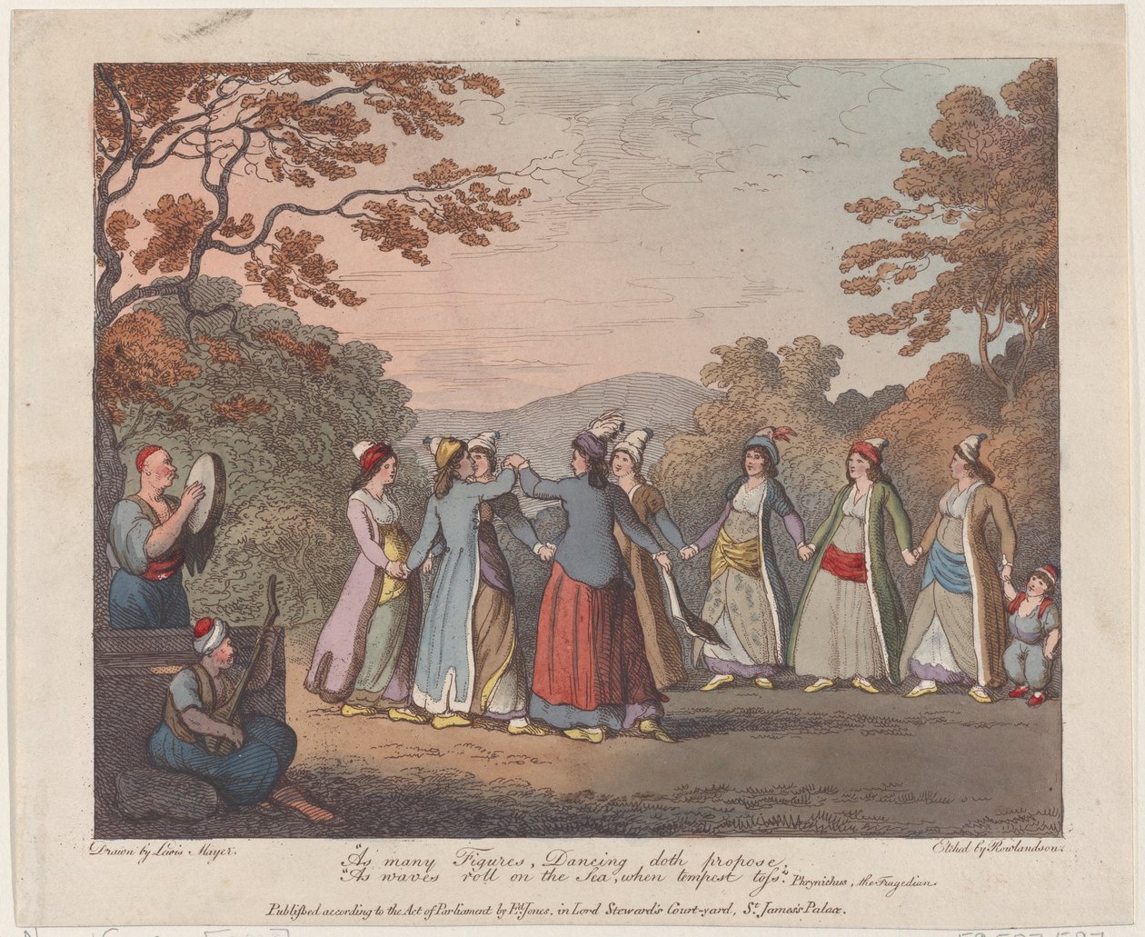 Autant de figures, la danse propose, Autant de vagues roulent sur la mer, quand la tempête fait rage, 31 juillet 1804 - Thomas Rowlandson