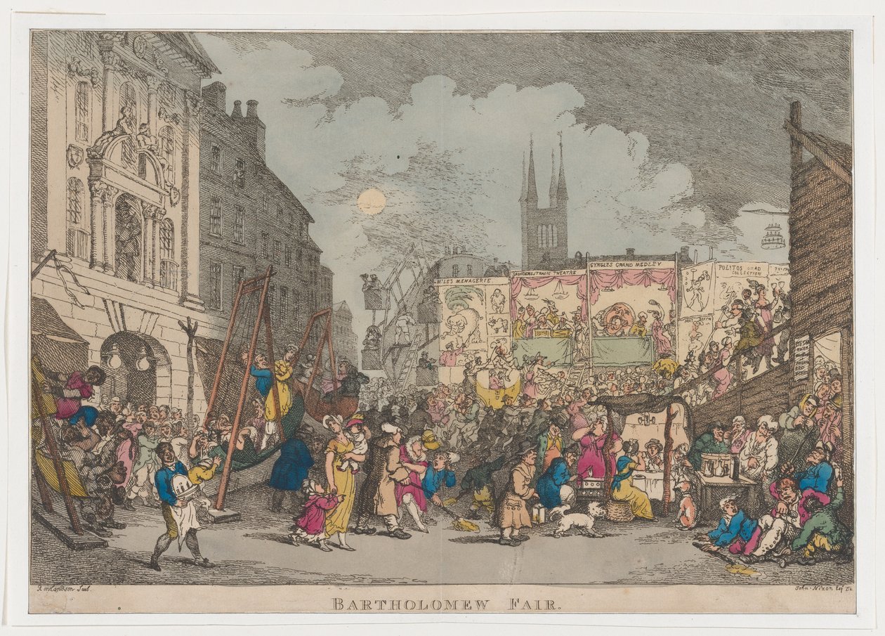 Foire de Bartholomew, 1807 - Thomas Rowlandson