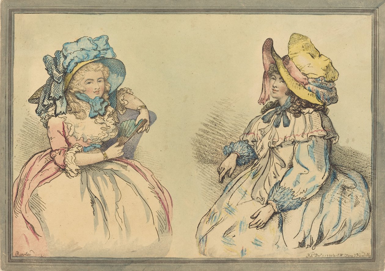 Beautés, publié en 1792 - Thomas Rowlandson