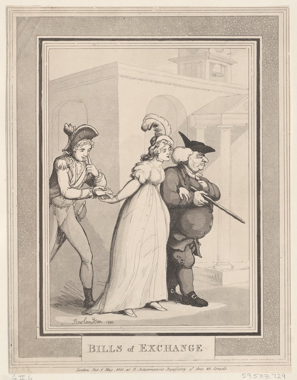 Lettres de change, 1er mai 1800 - Thomas Rowlandson