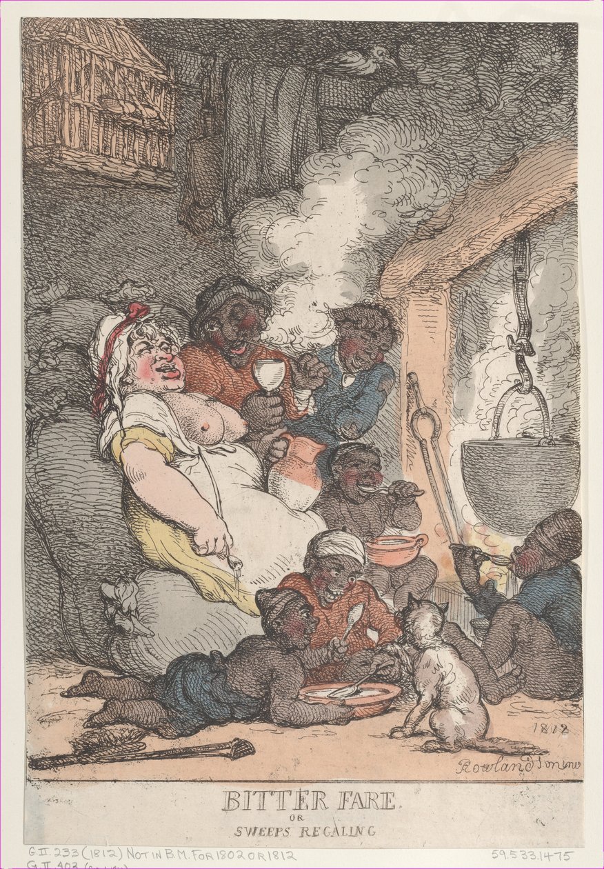 Repas amer ou balayures festoyant - Thomas Rowlandson