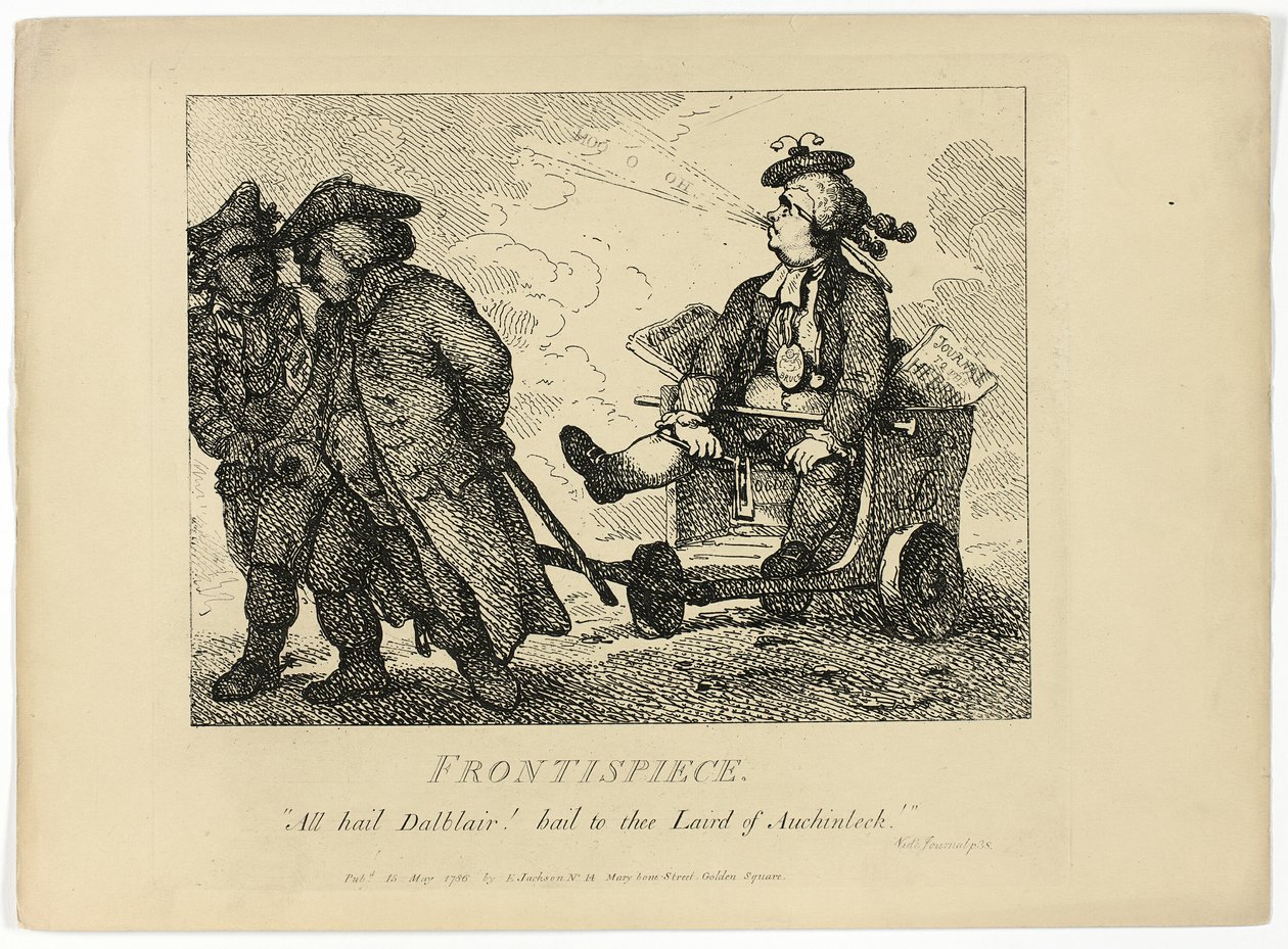 Tour des Hébrides de Boswell : Frontispice - Thomas Rowlandson