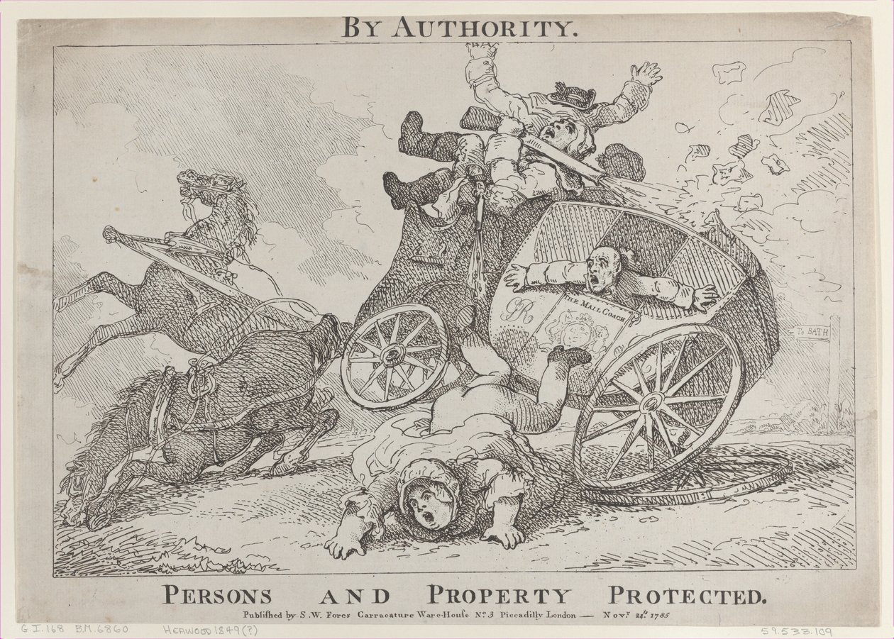 Par autorité. Personnes et biens protégés, 24 novembre 1785 - Thomas Rowlandson