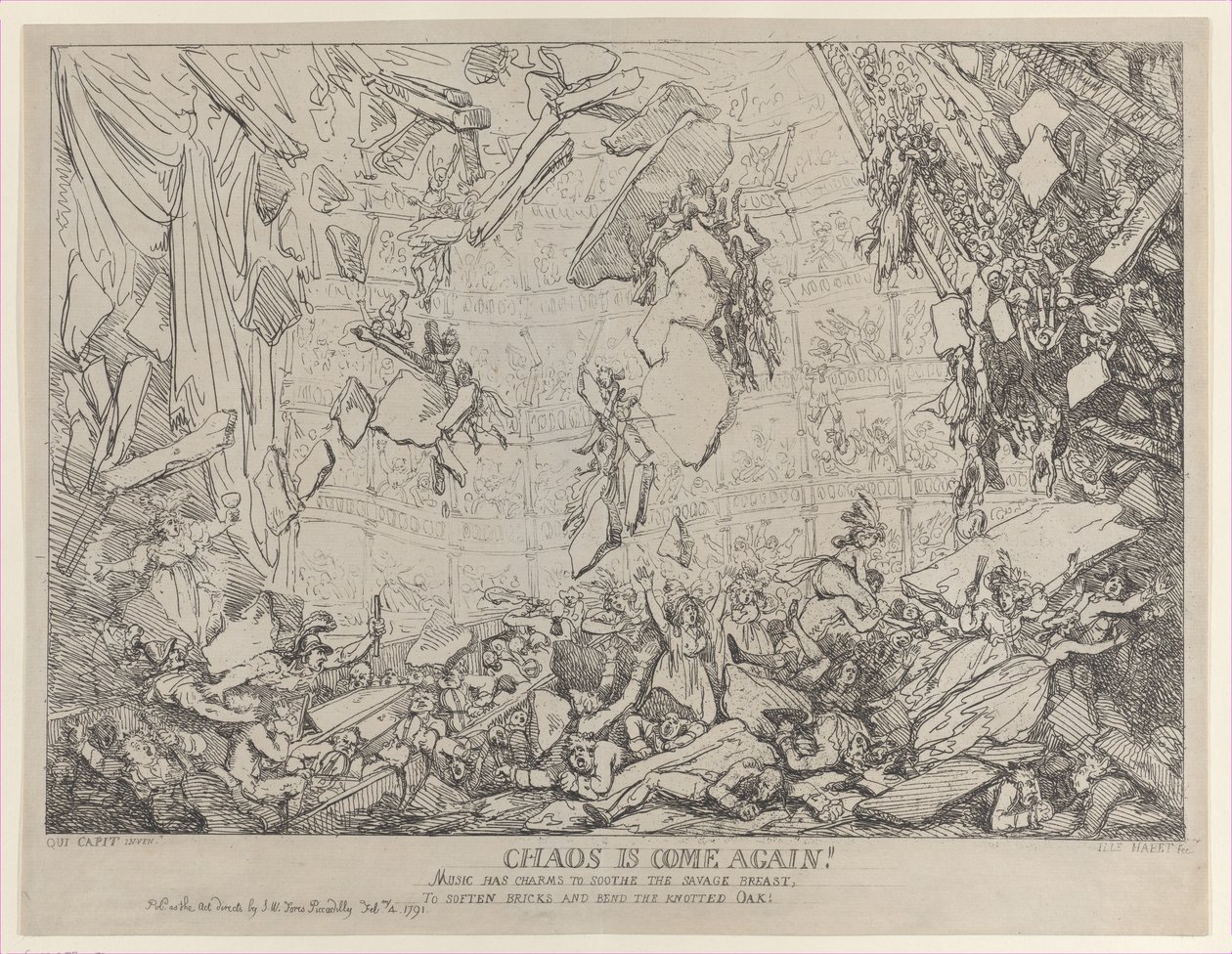 Le chaos est revenu!, 4 février 1791 - Thomas Rowlandson