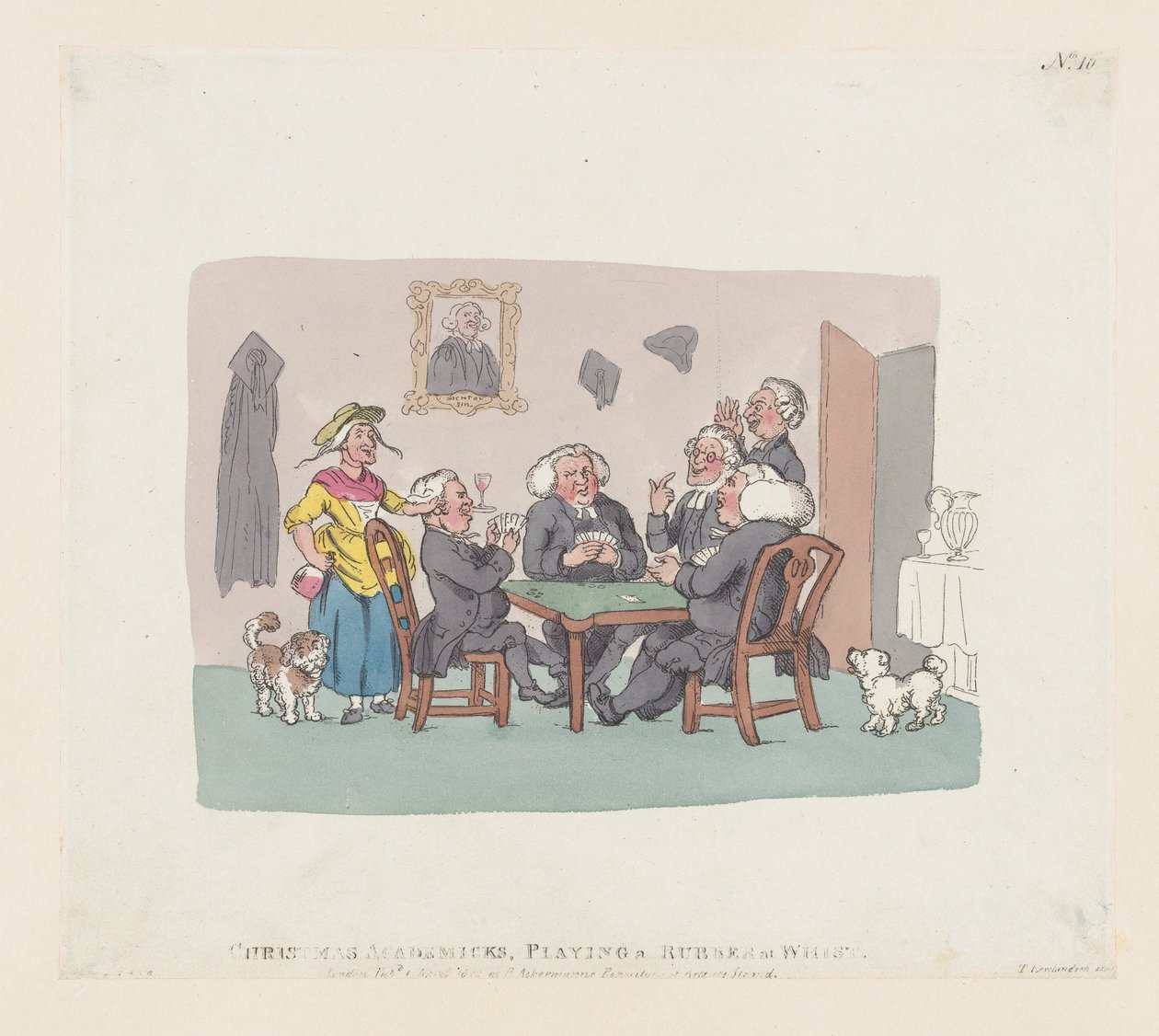 Académiciens de Noël jouant au whist - Thomas Rowlandson
