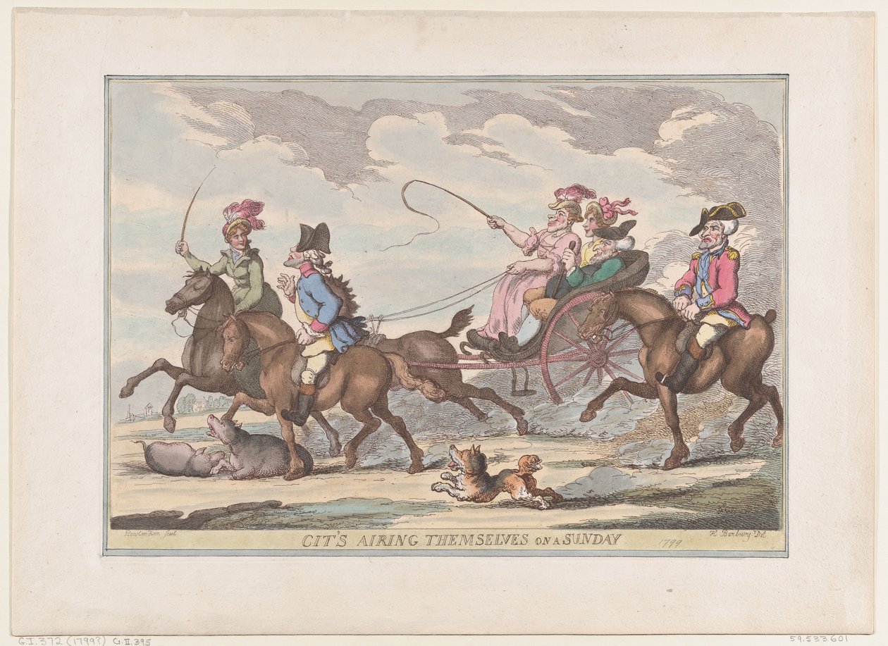 Les citadins se promenant un dimanche, 1799 - Thomas Rowlandson