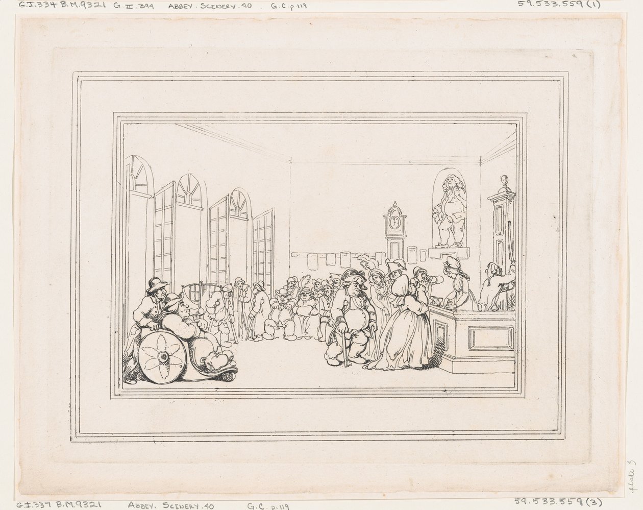 Les conforts de Bath, Planche 3, 6 janvier 1798 - Thomas Rowlandson