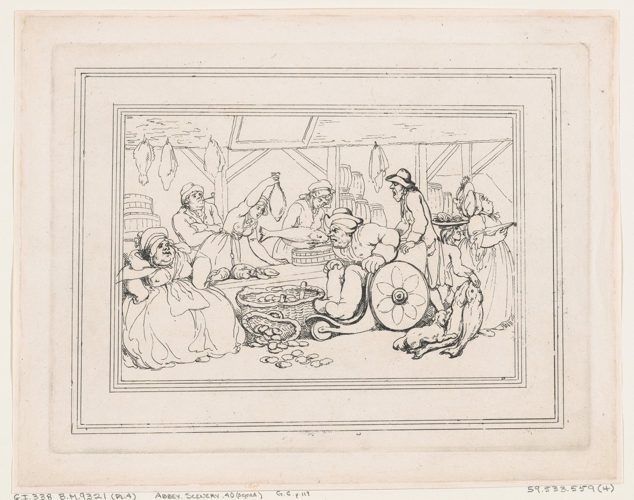 Les plaisirs du bain, planche 4 - Thomas Rowlandson