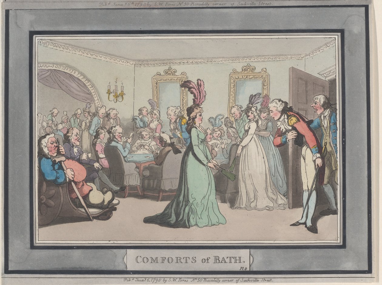 Conforts de Bath, Planche 8 - Thomas Rowlandson