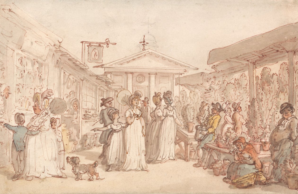 Marché de Covent Garden - Thomas Rowlandson