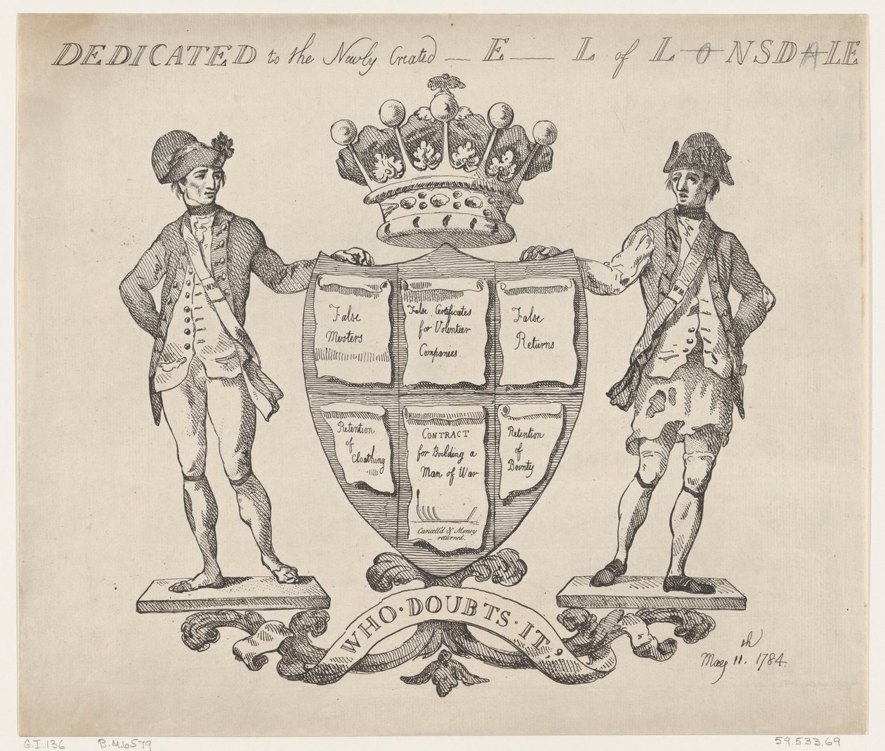 Dédié au nouvellement créé E-l de L-nsd-le - Thomas Rowlandson