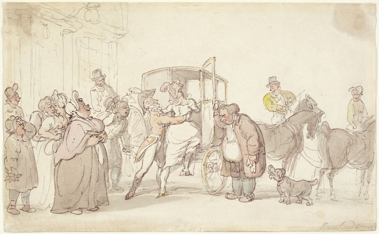 Scène de départ - Thomas Rowlandson