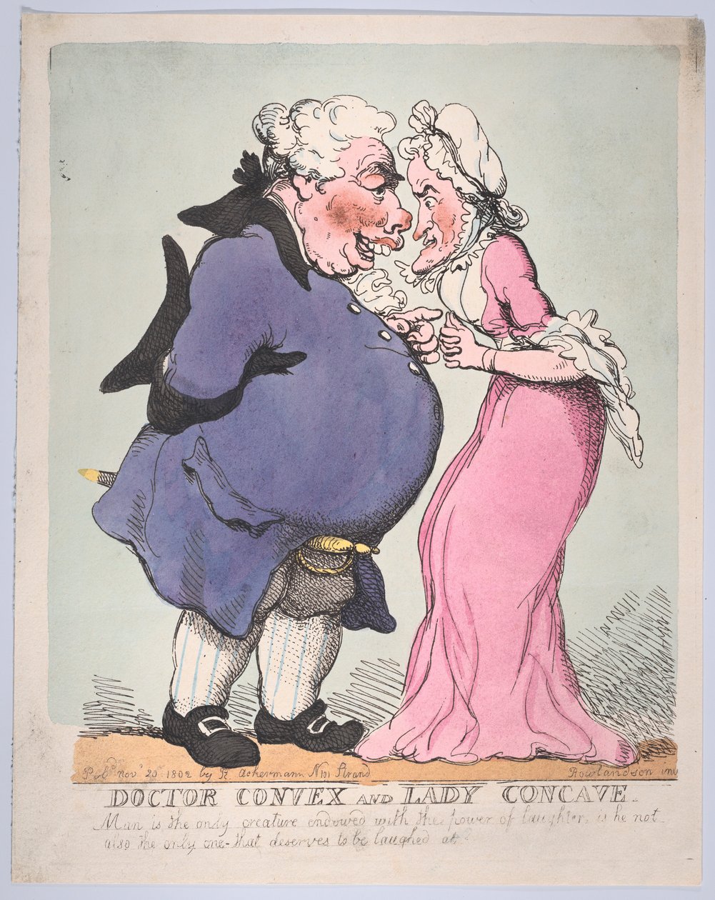 Docteur Convex et Dame Concave, 20 novembre 1802 - Thomas Rowlandson