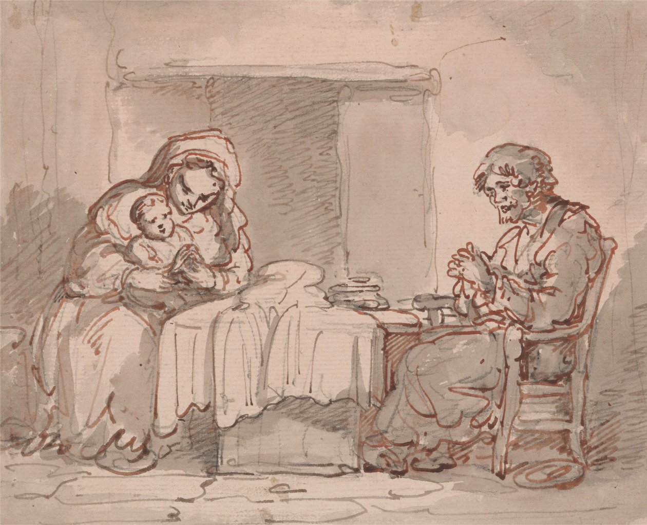 Intérieur domestique - Thomas Rowlandson