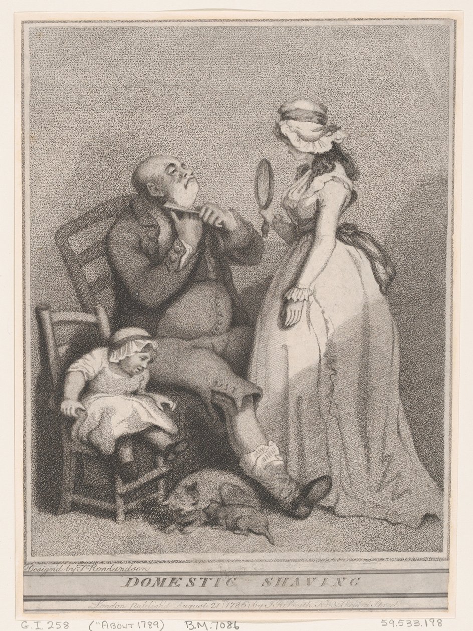 Rasage à domicile - Thomas Rowlandson