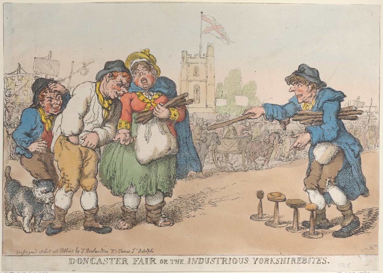 La foire de Doncaster ou les « Yorkshirebites » travailleurs - Thomas Rowlandson