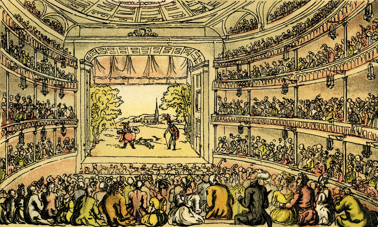 Le Dr Syntax au Covent Garden Theatre - Thomas Rowlandson