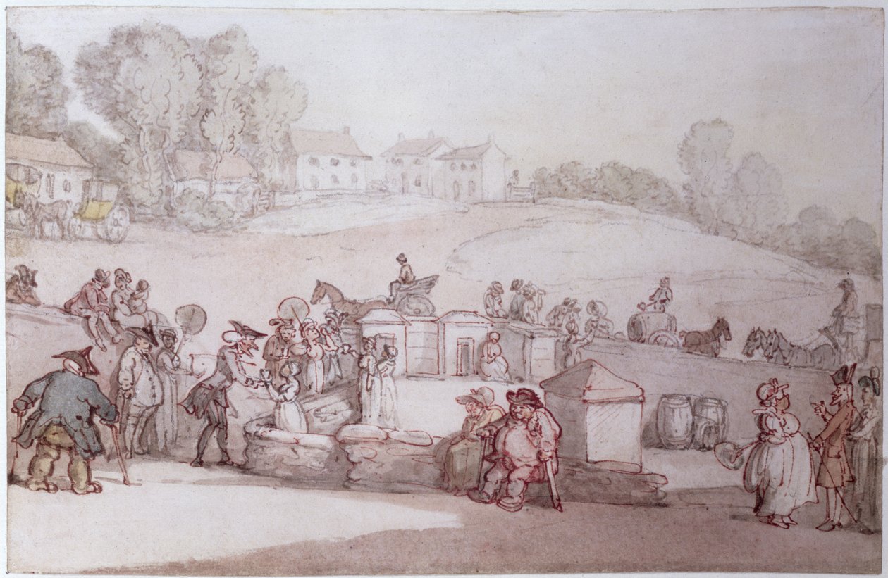 Dr Syntax au spa de Harrogate - Thomas Rowlandson