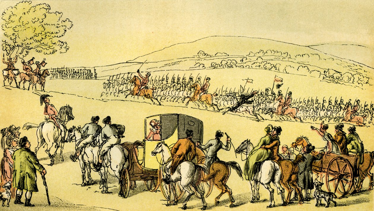 Le Dr Syntax à une revue - Thomas Rowlandson