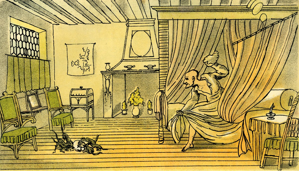 Le Dr Syntax perd sa perruque - Thomas Rowlandson