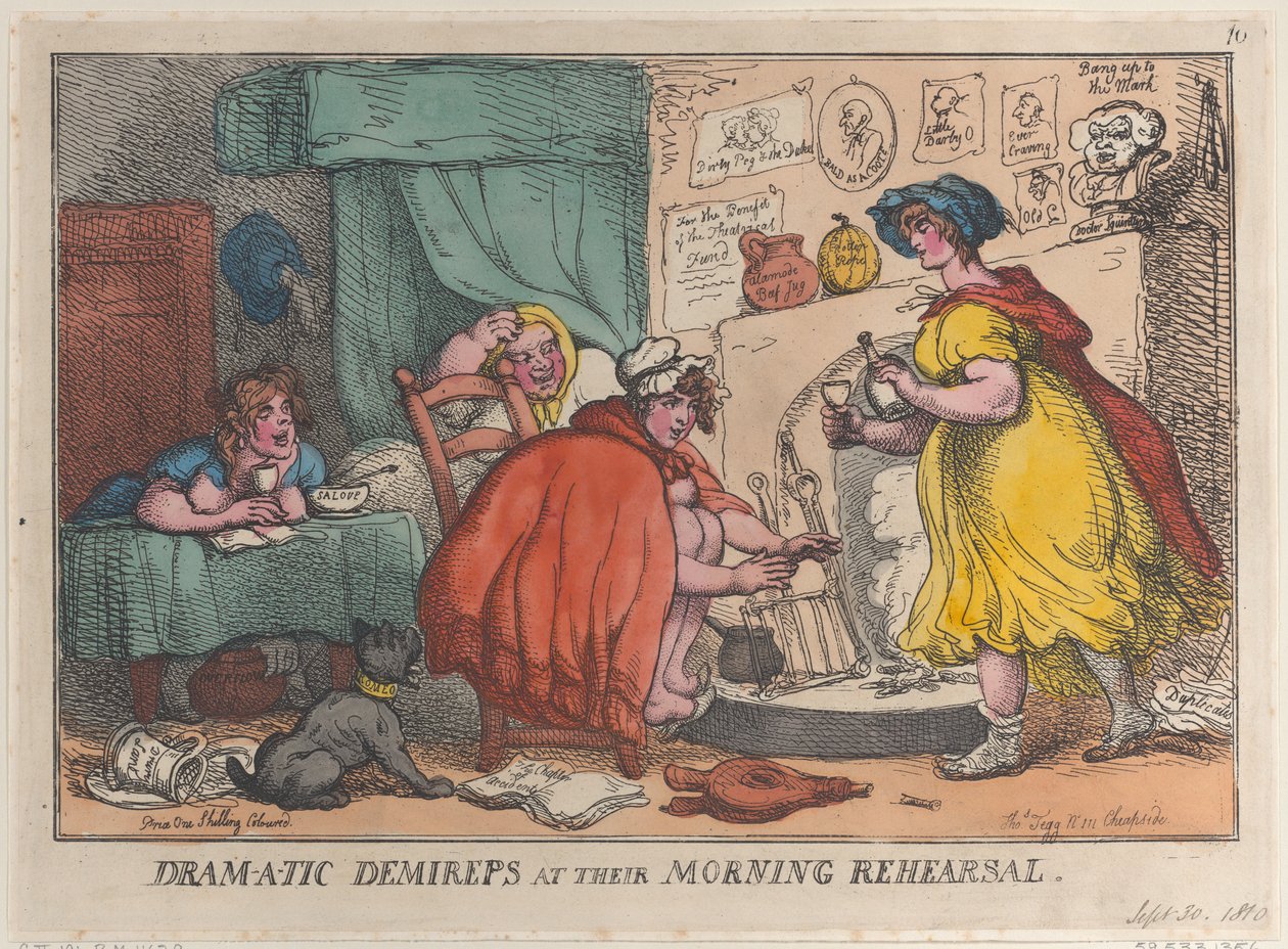 Répetition matinale des demi-reps dramatiques, 30 septembre 1810 - Thomas Rowlandson