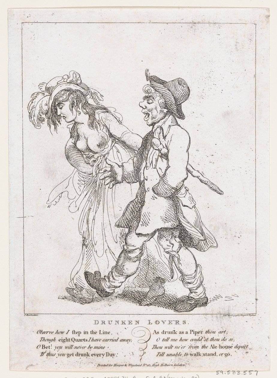 Amants ivres - Thomas Rowlandson