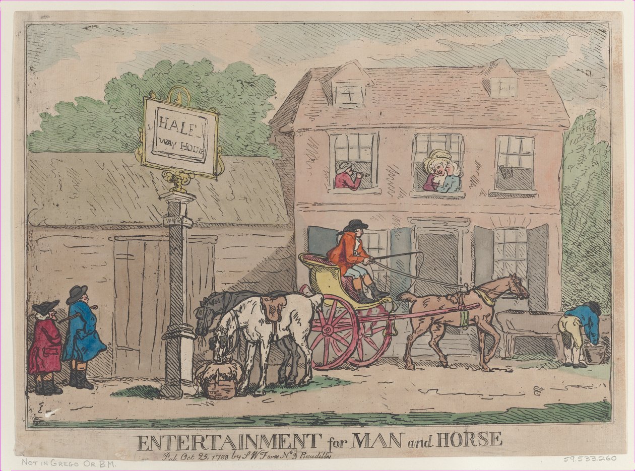 Divertissement pour homme et cheval, 25 octobre 1788 - Thomas Rowlandson
