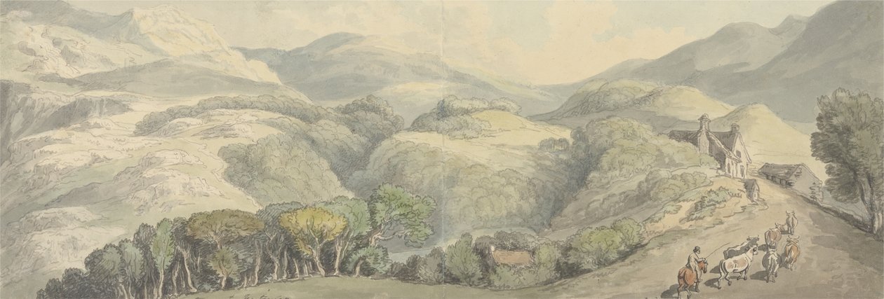 Entrée à Festiniog, Pays de Galles - Thomas Rowlandson
