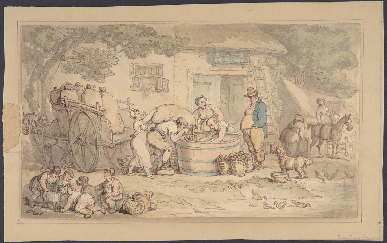 Scène agricole - Thomas Rowlandson