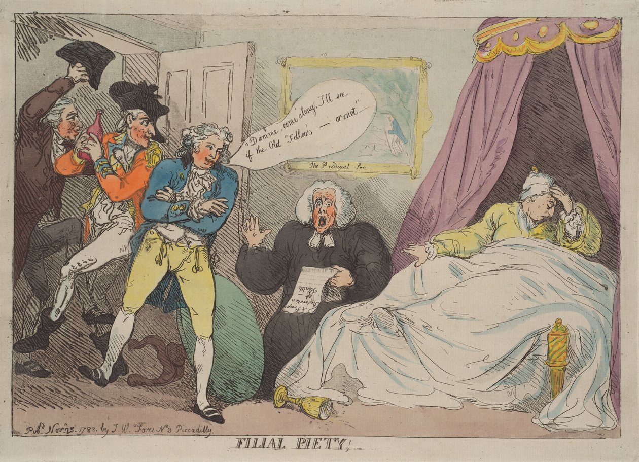 La piété filiale - Thomas Rowlandson