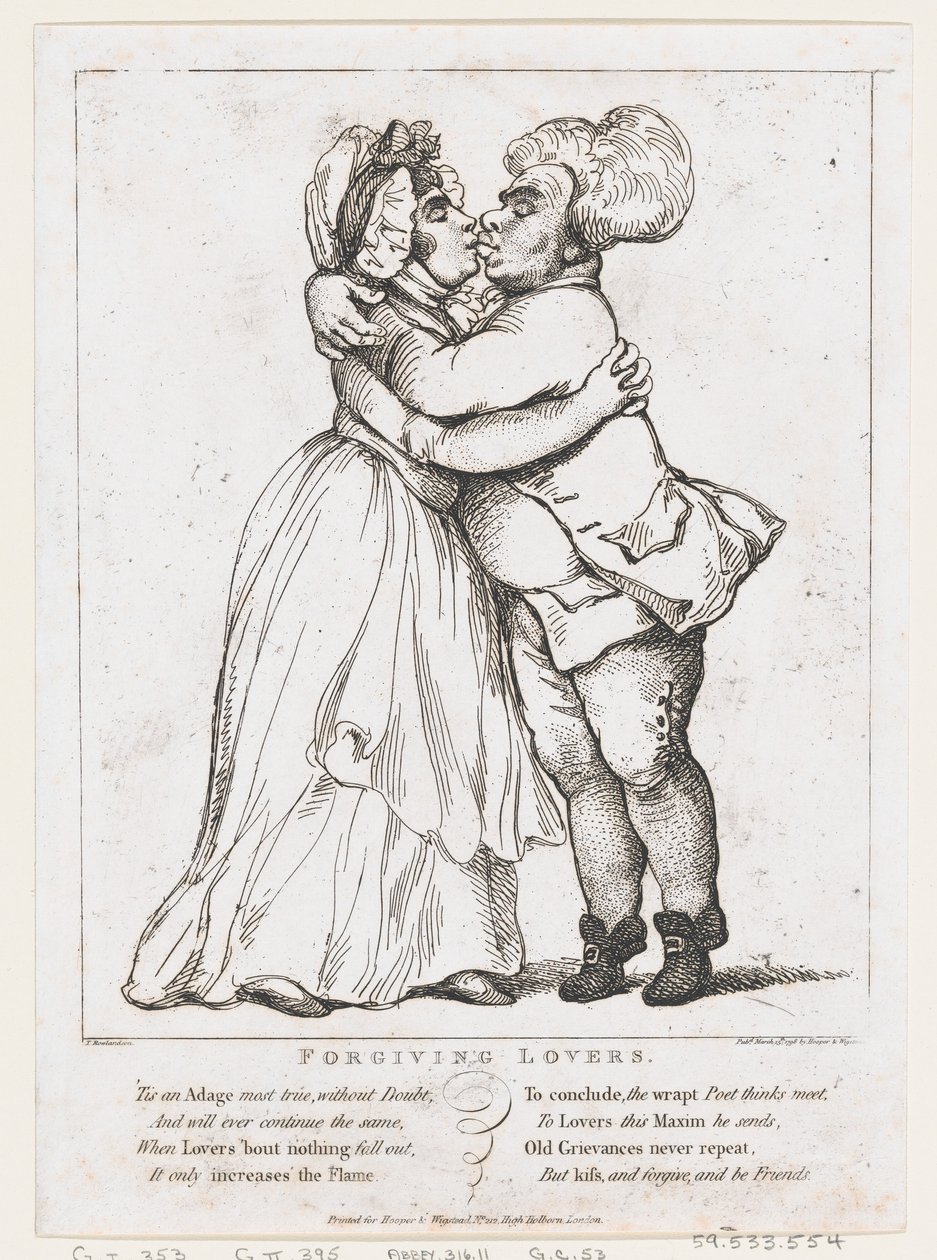 Amants pardonnants, 15 mars 1798 - Thomas Rowlandson