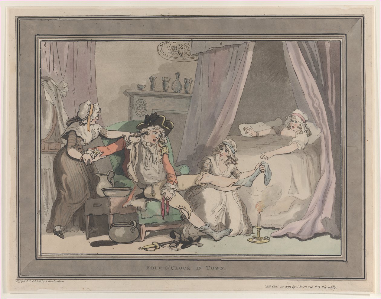 Quatre heures en ville, 20 octobre 1790 - Thomas Rowlandson